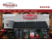 Tablet Screenshot of marcellopizzas.com